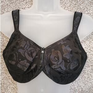 Wacoal Awareness Bra 85567 Underwire Back Pearl Black Sz 40D